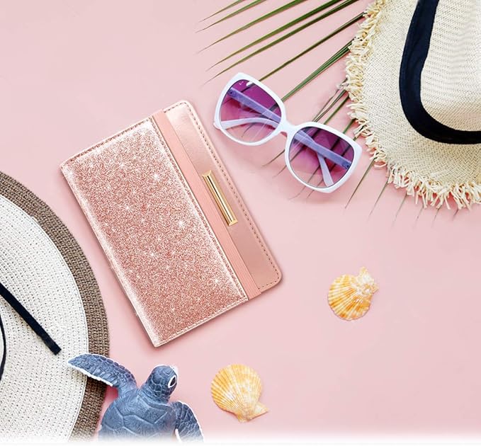 Travel Passport Holder Cover RFID Blocking Cute Slim Passport Wallet for Women