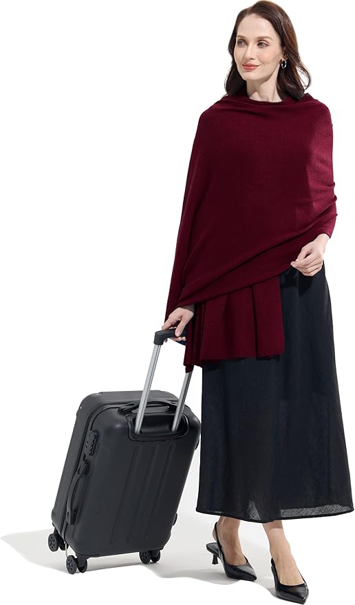 Soft Cashmere Blend Wrap Chic Scarf Stole for Women Wayfarer Travel Extra Large 87"x28"