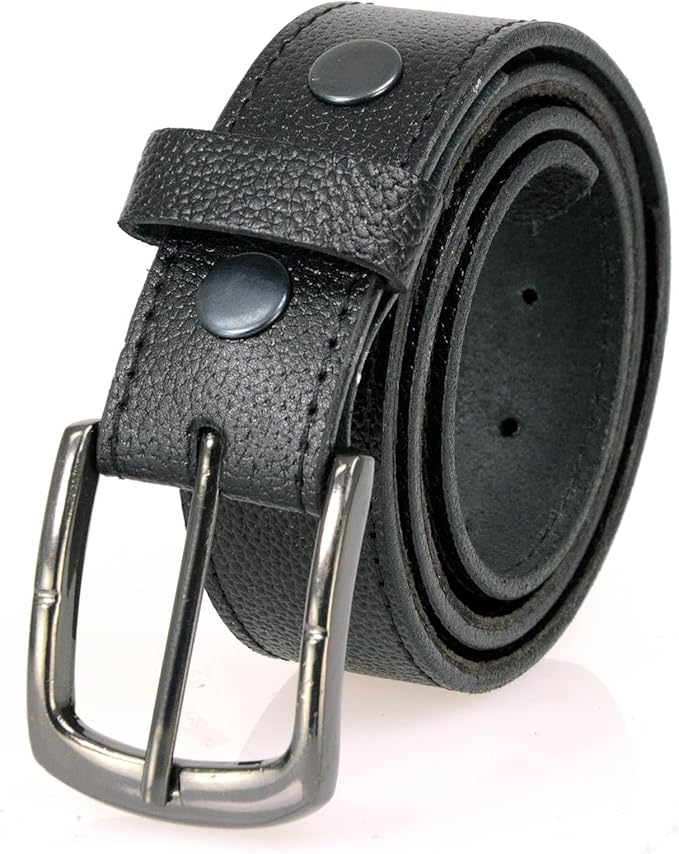 Milwaukee Leather MP7150 Men's Black Genuine Cowhide Leather Money Belt W/Secure Front Buckle for Motorcycle Rider