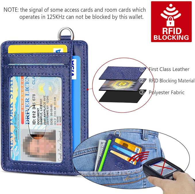 FurArt Slim Minimalist Wallet, Front Pocket Wallets, RFID Blocking, Credit Card Holder for Men
