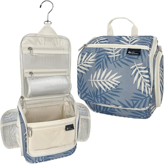 D&D Wanderlust D&D Hanging Travel Toiletry Bag for Men and Women – Cosmetics, Makeup and Toiletries Organizer Kit with 10 Compartments