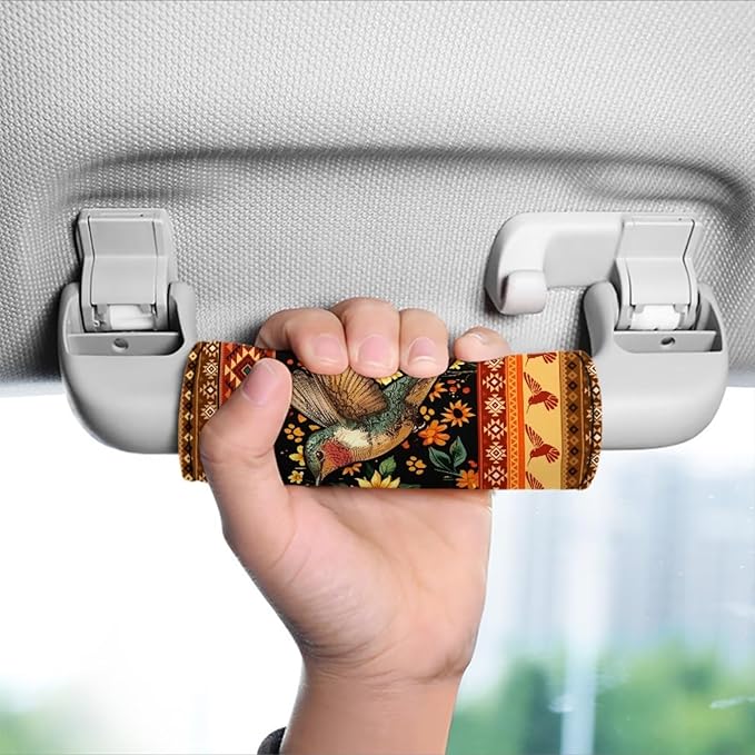 BIGCARJOB Hummingbird Luggage Handle Wrap Set Luggage Handle Cover Suitcase Handle Tags Suitcase Identifier Protective Cover Trolley Case Grip
