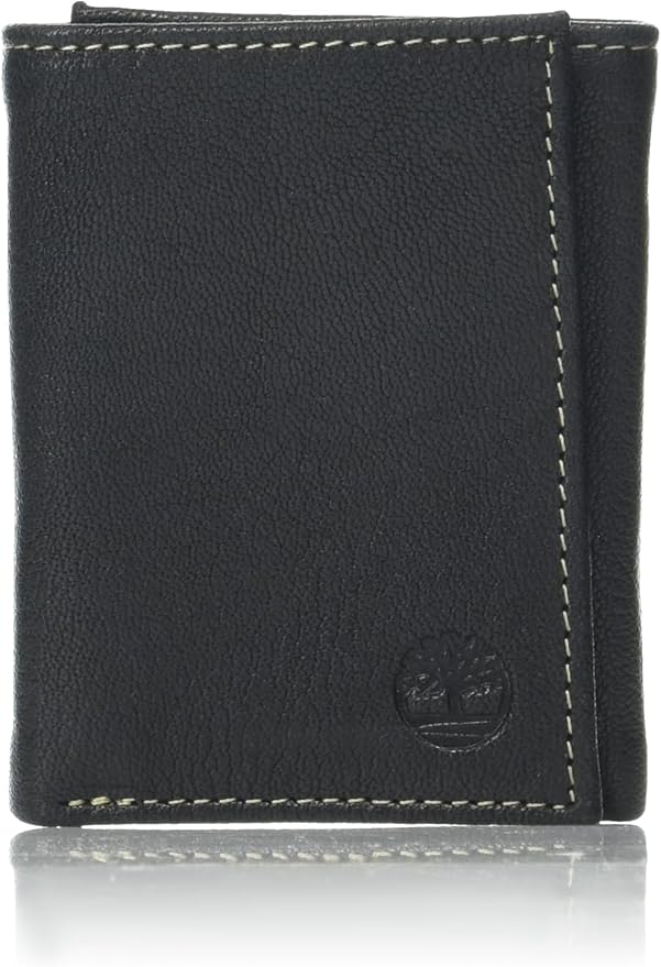 Timberland Men's Genuine Leather RFID Blocking Trifold Wallet