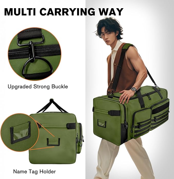 Goloni 130L Heavy Duty Large Duffle Equipment Bag,Catchers Gear Bag with Shoe Compartment,Baseball Duffle Bag