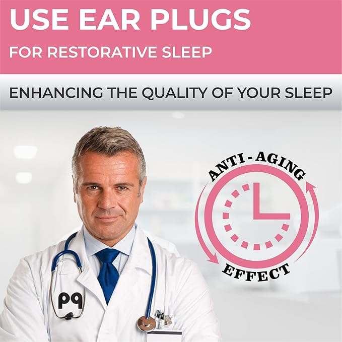 Peace&Quiet | PQ Silicone Ear Plugs for Sleeping - 15 Wax Earplugs for Sleep and Swimming, Soft Ear Covers for Sleeping, Wax Ear Plugs Noise Cancelling 32Db, Pink