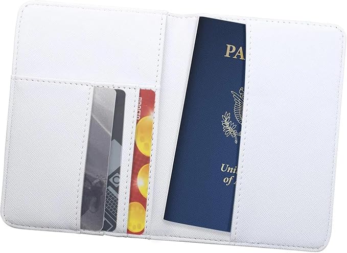 2 Pcs Passport Cover Holder for Travel Waterproof Leather Passport Wallet Case Book Travel Cruise Essentials for Women Men | 2 Pieces, Bridal, Holder, Waterproof, Holder Covers, Travel Wallet