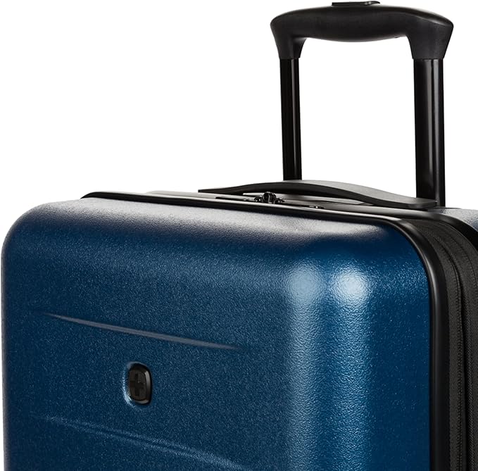 SwissGear 8020 Eclipse Hardside Expandable Luggage with Spinner Wheels, Navy, Carry-On 18-Inch
