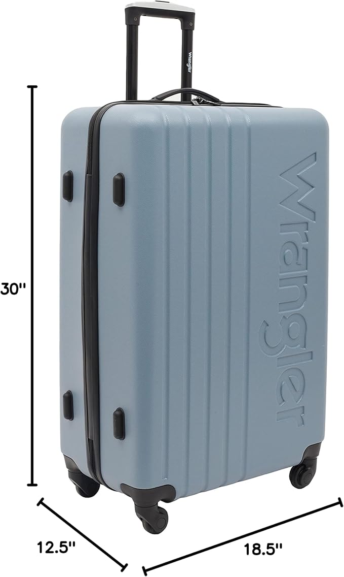 Wrangler Quest Luggage Set, Winter Sky, 2 Piece Set (28"/20")