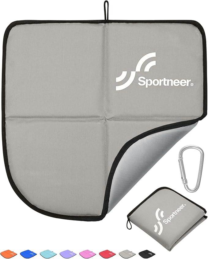 Sportneer Sitting Pad: Lightweight Waterproof Folding Seat Pad for Backpacking, 15.75'' x 15.75'' Portable Camping Seat Mat for Hiking, Picnics Beach & Outdoor Use, 0.13lbs