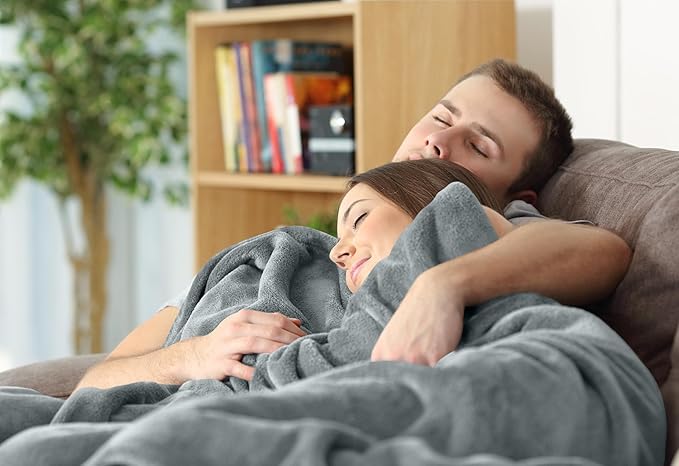 Utopia Bedding Fleece Blanket King Size Ash Grey 300GSM Luxury Fuzzy Soft Anti-Static Microfiber Bed Blanket (90x102 Inch)
