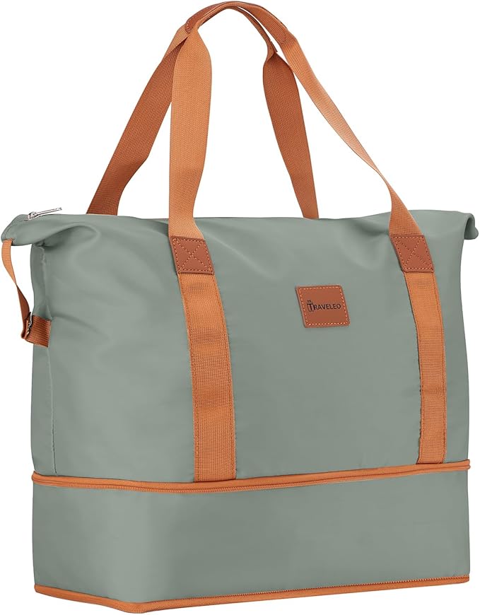 3 Piece Carry On Luggage Set with Expandable Duffel & Toiletry Bag, 20 Inch Hardshell Suitcase with YKK Zippers & Reinforced Corner Guards, Lightweight Spinner Wheels with TSA Lock (Sage Green)