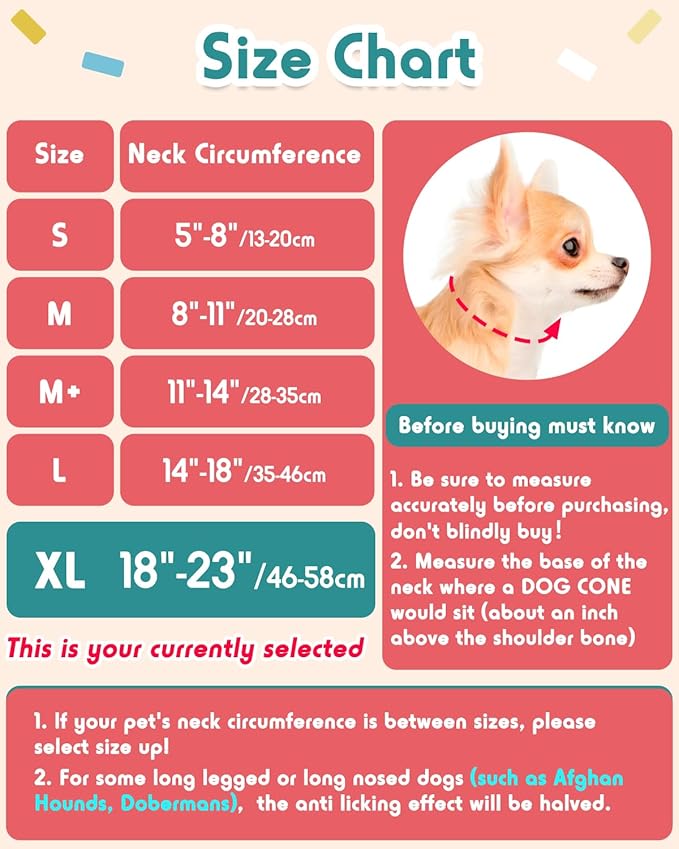 Inflatable Dog Pillow Cone Collar After Surgery, Donut Soft Neck Cone for Golden Retriever & German Shepherd Extra Large Dogs, etc, Recovery E Collar to Stop Licking Pink Donut