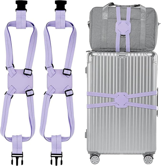 Travelkin Luggage Straps Bag Bungees add a Bag, Luggage Bungee for suitcases Elastic Strap Belt