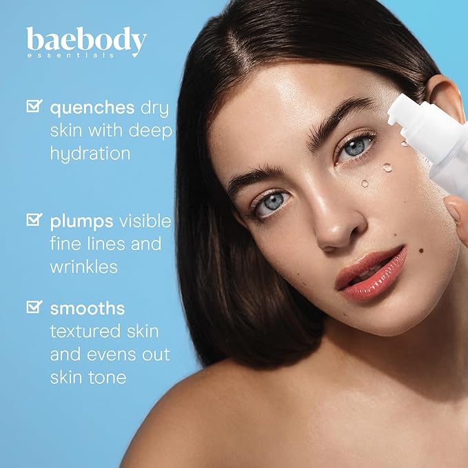 Baebody Snail Mucin Serum Moisturizer - Hydrating Serum for Face with Collagen - Snail Mucin Moisturizer for Youthful Skin - Korean Skin Care Inspired, Skincare Beauty Products for Women (3.38 fl oz)