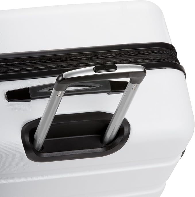 SwissGear 7366 Signature Hardside Expandable Luggage with Spinner Wheels, TSA Lock, White, Checked-Large 27-Inch