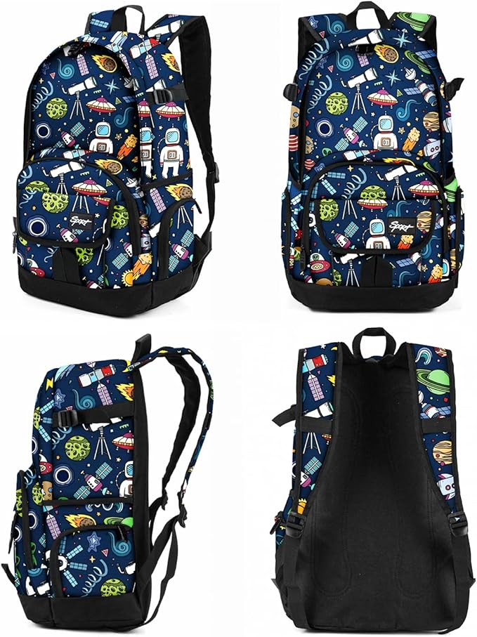 rickyh style School Backpack Travel Bag for Men & Women Lightweight College Back Pack with Laptop Compartmen