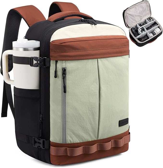 LOVEVOOK Camera Bag Backpack for Photographers, Professional DSLR, SLR & Mirrorless Camera Case, Carry On Personal Item Bags for Women Men, TSA 40L Travel Essentials Compatible with Canon/Nikon/Sony