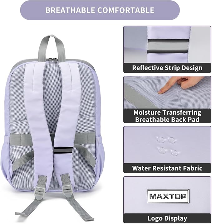 MAXTOP Deep Storage Laptop Backpack Business Anti-theft Backpacks[Water Resistant] College Computer Bookbag Fits 16 Inch Laptop