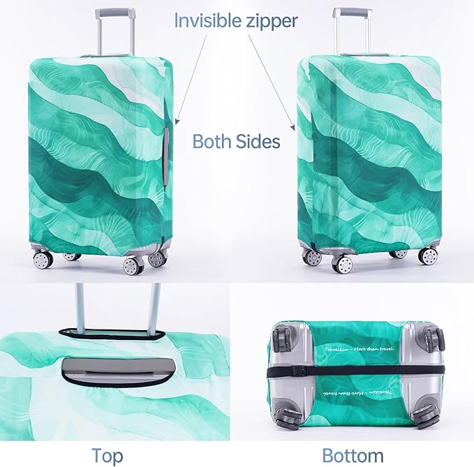 Travelkin Luggage Covers For Suitcase Tsa Approved,Suitcase Cover Protector Fit 18-21 Inch Luggage