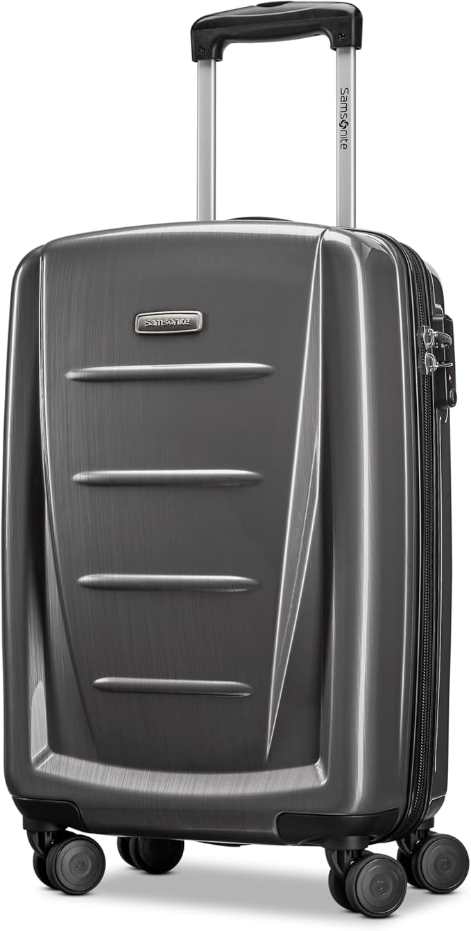 Samsonite Winfield 2 Hardside Expandable Luggage with Spinner Wheels, Charcoal, 3-Piece Set (20/24/28)
