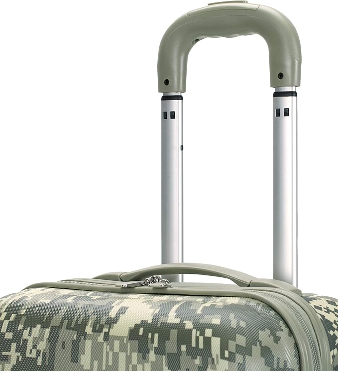 Rockland Safari Hardside Spinner Wheel Luggage, ACU CAMO, Carry-On 20"
