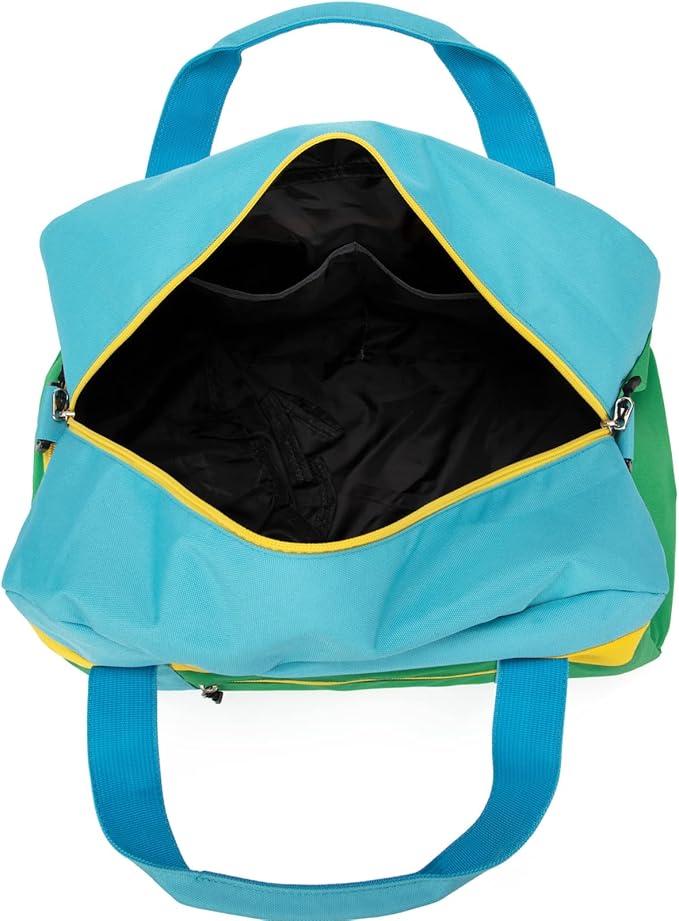 HawLander Kids Duffle Bag for Boys or Girls, Fit Sports Practice, or Overnight Travel Weekend (Green)