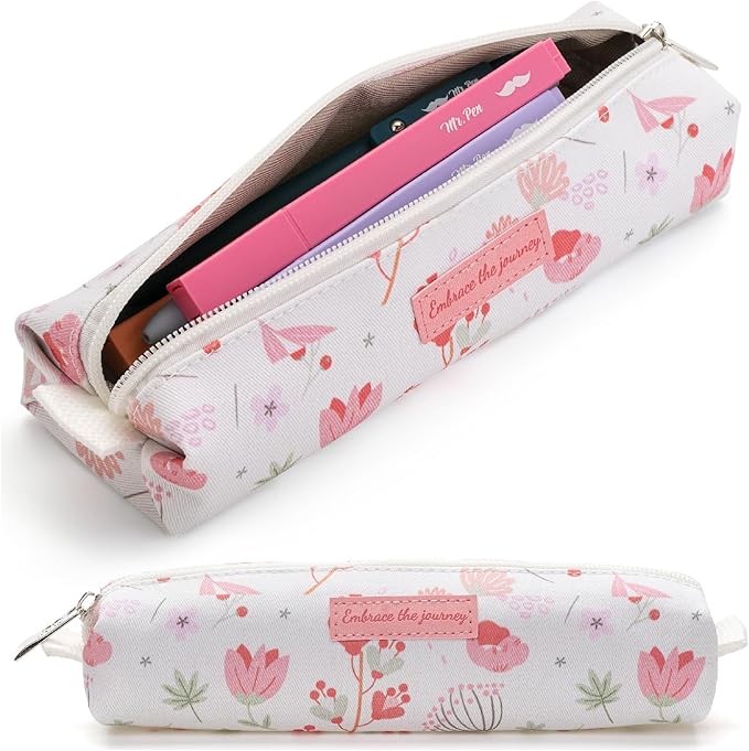 Mr. Pen- Cute Pencil Case Pouch, Spring Design, Multipurpose Canvas Bible Pencil Pouch
