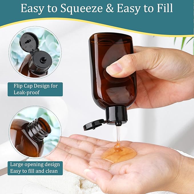 Cosywell Travel Bottles for Toiletries 10PCS TSA Approved Shampoo and Conditioner Bottles Leakproof Plastic Spray Bottle Refillable Travel Containers for Cream Lotion Rose Water