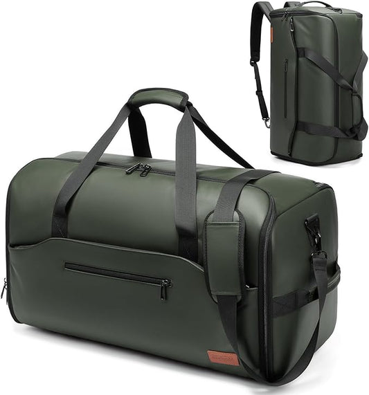 Garment Bags for Travel,45L Carry on Convertible Garment Duffle bag for Men Women - 3 in 1 Hanging Suit Travel Bag with Shoulder Strap