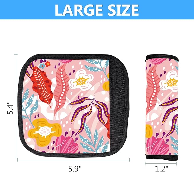 Luggage Handle Wrap 3Pcs Suitcase Identifier - Bogg Bag Strap Wrap Cover, Easy Identification Bright Neoprene Marker Sleeve Grips Comfort Travel Accessories for Airport (Y06)