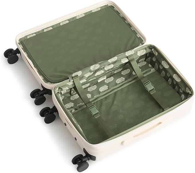 Hardside 3 Piece Luggage Set, Cottage Cream, One Size