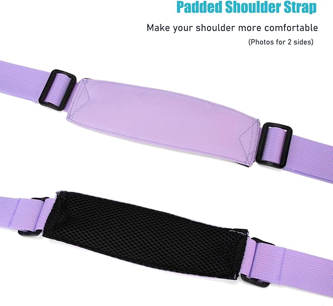 HawLander Kids Duffle Bag for Boys or Girls, Fit Sports Practice, or Overnight Travel Weekend (Purple)