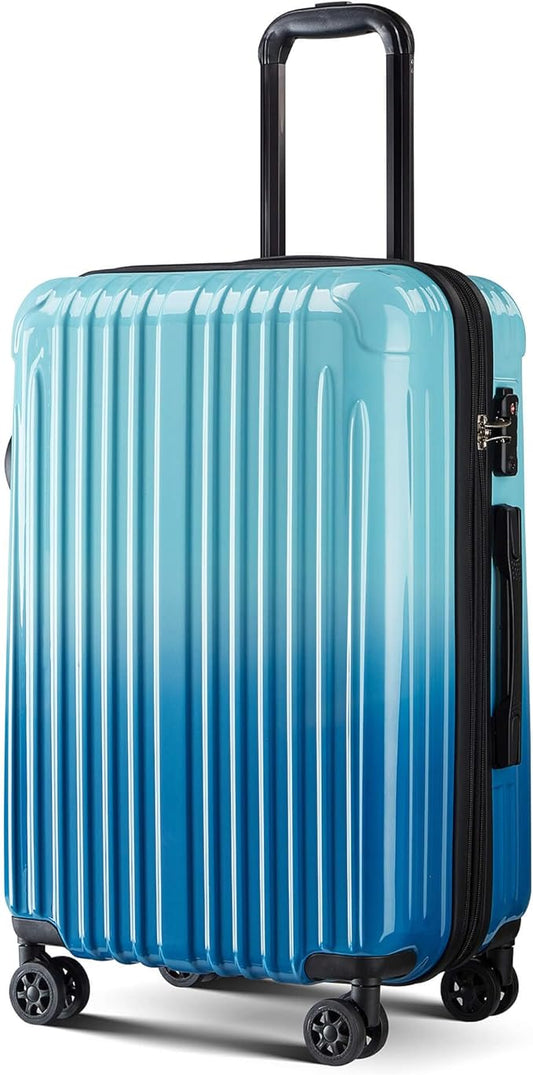 Carry on Luggage - Airline Approved Suitcases with Spinner Wheels, Built-In TSA Lock，Hard Shell Expandable Suitcases