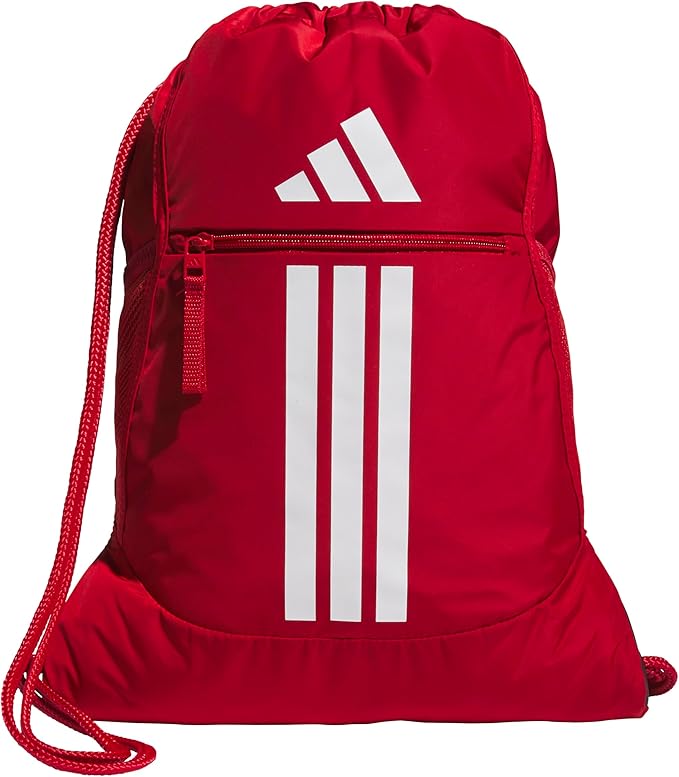 adidas Alliance Sackpack – Drawstring Backpack for Sports, Small Gym Bag