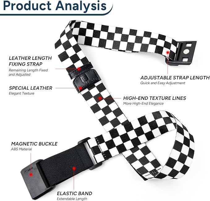 Travel Inspira Magnetic Quick-Release Travel Belt for Luggage Strap - Hands-Free, Lightens Load, Secures Multiple Bags, Adjustable & Lightweight for Effortless Travel