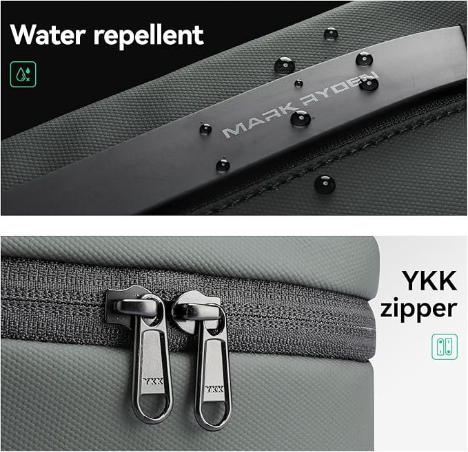 MARK RYDEN Toiletry Bag for Men, Travel Toiletry Organizer Dopp Kit Water-resistant Shaving Bag for Toiletries Accessories (Green)
