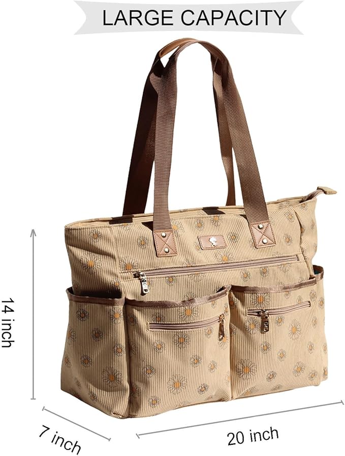 Weekender Bag Carry On Bag Overnight Tote Travel Duffle with 13 Pockets for Travel,Work，Gym,Beach,Teacher,Nurse