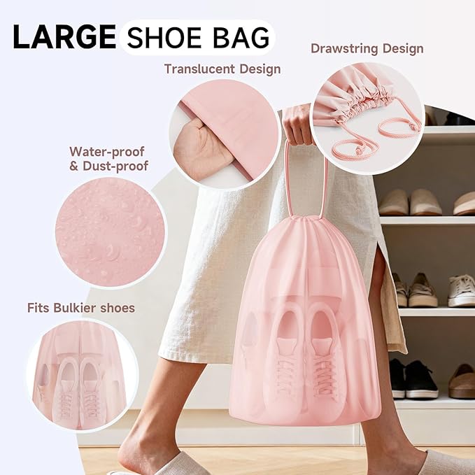 11 Set Packing Cubes for Travel, Gifts for Women Mom Kids, TSA Approved Bags for Makeup, Cosmetic, Toiletry, Suitcase Organizers for Checked Luggage, Cruise Essentials, Airplane Accessories, Pink