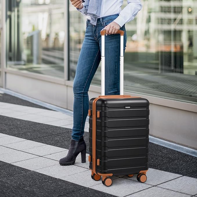 Luggage Sets 3 Piece, 20 Inch Hardshell Carry On Luggage 22x14x9 Airline Approved, Suitcase with TSA Locks & YKK Zippers, Carry On Suitcase with Wheels for Men & Women Travel