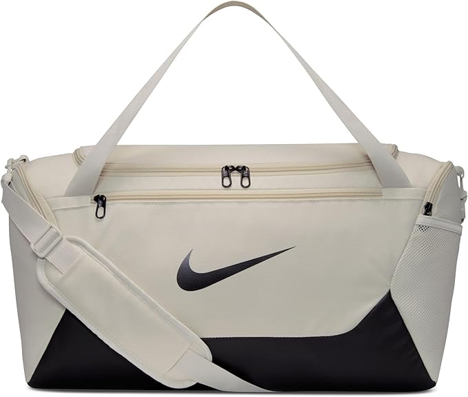 Nike Brasilia Duffel (Small), Light Bone/Black/Black, MISC