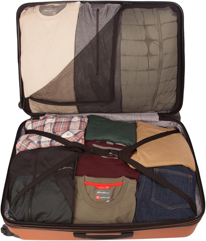 Eddie Bauer Flatiron Check-In 32" Luggage | Hardside | Spinner Wheels | Expandable | Lightweight | Travel Essentials - Paprika