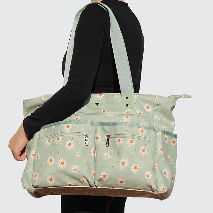 Weekender Bag Carry On Bag Overnight Tote Travel Duffle with 13 Pockets for Travel,Work，Gym,Beach,Teacher,Nurse