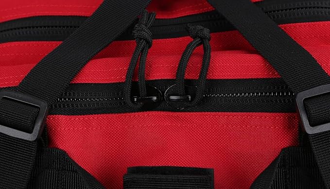 REEBOW GEAR Military Tactical Backpack for Men Large Army 3 Day Assault Pack Molle Bag Backpacks (Red-black)