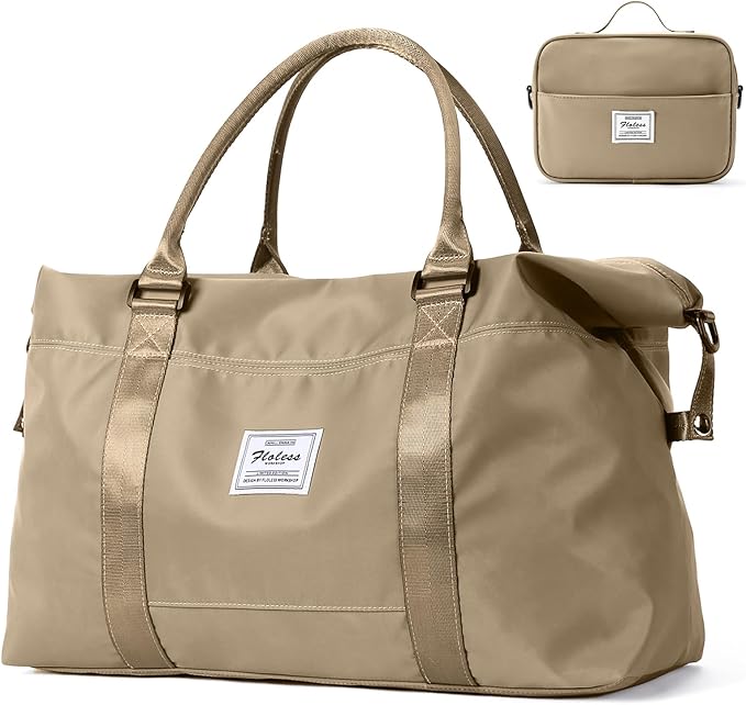 HYC00 Travel Duffel Bag,Carry-on Overnight Weekender Bags for Women,Sports Tote Gym Bag with Wet Pocket