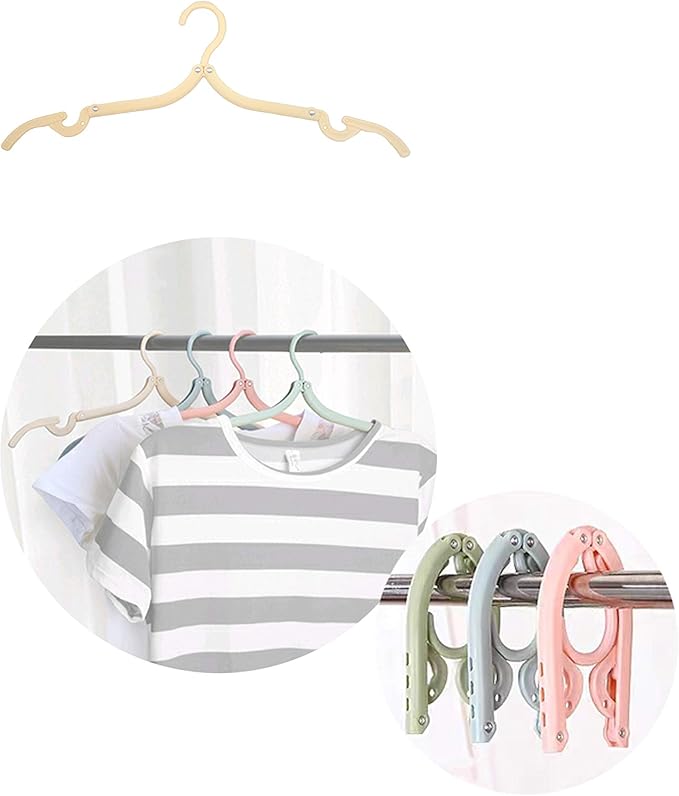 12 Pcs Portable Multifunctional Folding Clothes Hanger Travel and Business Enthusiasts are Used to fold Clothes Hanger