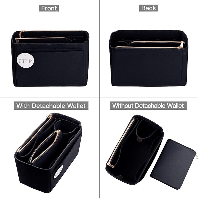Purse Organizer, Felt Bag Organizer Insert Purse Organizer For LV Speedy, Neverfull, Tote, Handbag,Shaper 5 Sizes