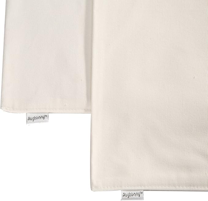 100% Cotton Canvas Travel Laundry Bag, 2-Pack