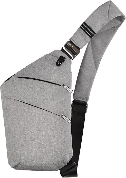 OSOCE Crossbody Sling Bag, Water-Resistant Anti Theft Chest Pack, Minimalist Commuter Daypack for Travel Hiking Work