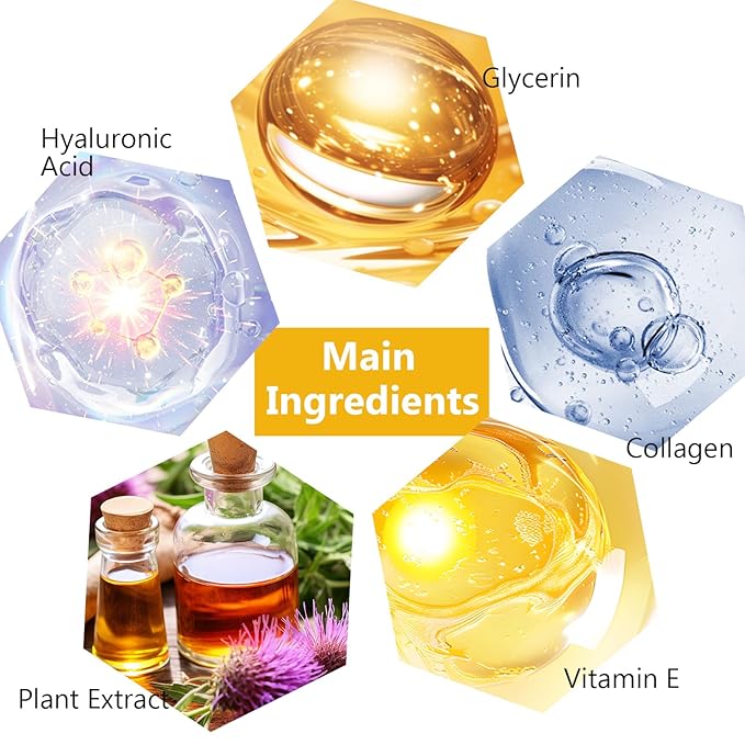 15 Pairs Gold Eye Mask and 15 Pcs Collagen Crystal Lip Mask, Under Eye Patches and Lip Pads,Collagen Crystal Mask Set for Moisturizing, Reducing Fine Lines & Dark Circles for Valentines Day Gifts