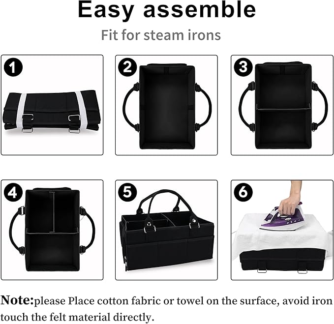 XUANGUO Baby Diaper Caddy Organizer for Girl Boy Large Nursery Storage Bin Basket Portable Holder Tote Bag for Changing Table and Car Baby Shower Gifts Newborn Essentials Must Haves Items black